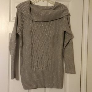 Silver holiday sweater